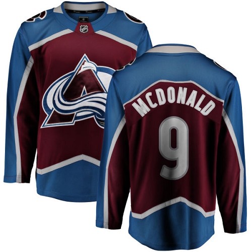 Herren Colorado Avalanche Eishockey Trikot Lanny McDonald #9 Breakaway Maroon Fanatics Branded  Heim